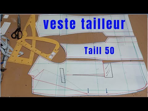 كيفية تصميم باطرون سترة رجالي Dadda Veste Manteau