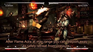 Mortal Kombat X - Scorpion (Hellfire) Advanced Techniques