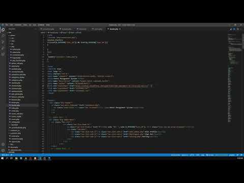 How To Make Side Menu Bar With Active Buttons Using HTML - CSS - PHP - MySQL Database Part-02
