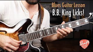 Vignette de la vidéo "5 Essential B.B. King Blues Licks | Lead Guitar Tutorial"