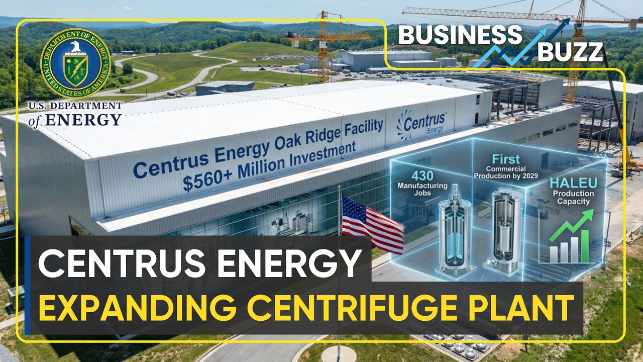 Thousands of Centrifuges to Be Built in Oak Ridge for Large-Scale