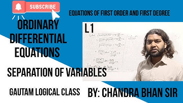 separation of variables|Equations of First Order And First Degree| CSIR UPSC NBHM PGT GIC DSSSB JAM|