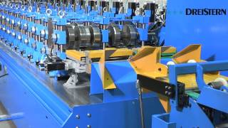 DREISTERN stair and storage racking roll forming machine / Profiliermachine für Trittroste und Lager