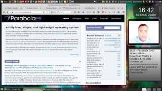 2016 - Parabola GNU+Linux-libre - Download, Verify & Create a Live USB - October 29.webm