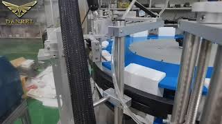 Cosmetic and Food Industry Semiautomatic Vertical Carton Packing Machine with Dual-Sides Gluing