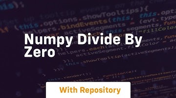 numpy divide by zero