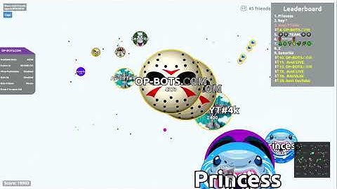 AGAR.IO SERVER TAKEOVER WITH BOTS #276 || OP-BOTS.COM