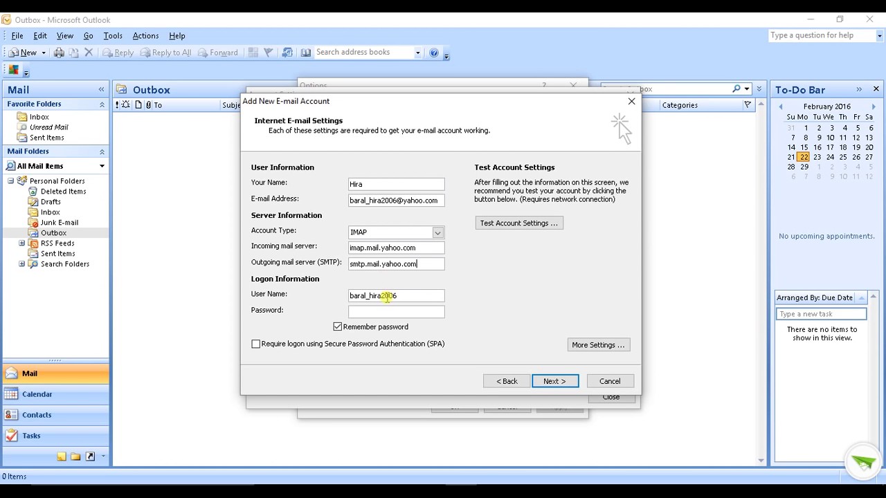 ตั้ง ค่า outlook 2007 Update 2022 How to set up yahoo mail in microsoft outlook 2007 2010 2013 2016