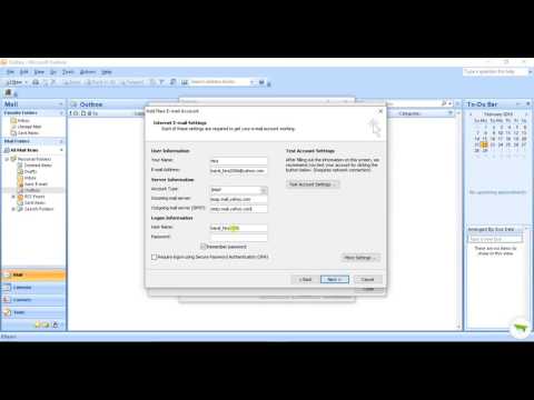Come impostare yahoo mail in Microsoft Outlook 2007 2010 2013 2016