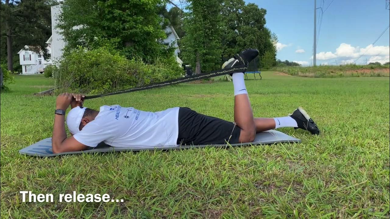 Quadricep Stretch with Strap YouTube
