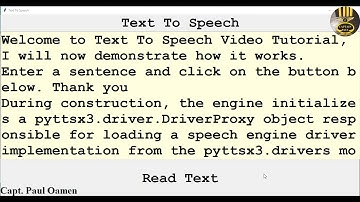 How to Convert Text To Speech in Python using pyttsx3