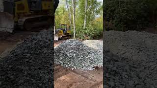 Railroad ballast for the tiny house site