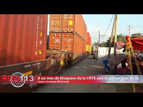 VIDEO A un mes de bloqueos de la CNTE sale el primer tren de LC con 200 contenedores