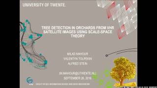 Tree detection in orchards from VHR satellite images using scale space-theory