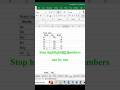 Stop Coloring Cells Manually in Excel