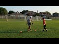 Goalkeeper training u13  footwork  speed and agility  diving  positioning and handling 