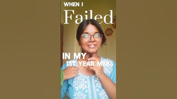 *story time* failing a test in my first year mbbs