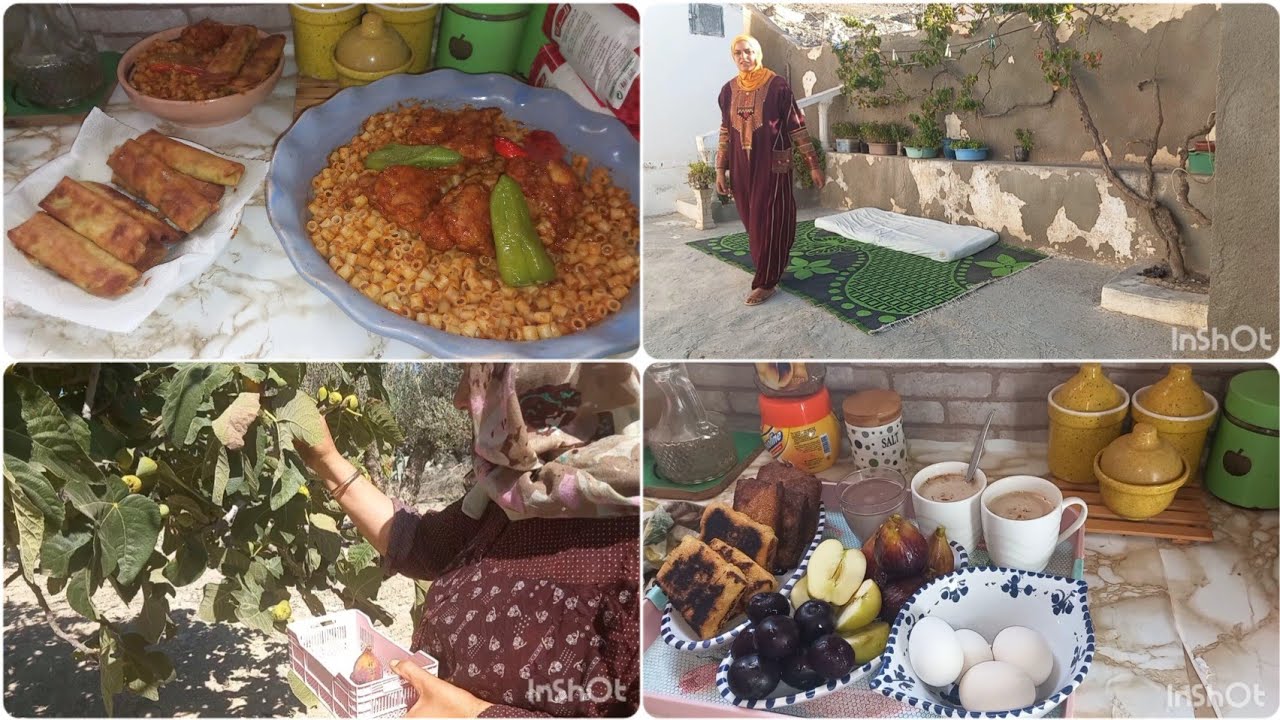 فطور الصباح مع ميمتي و وخيتي يعمل الكيف ☕️🍪..و ختمناها بفطور نص النهار 🍝