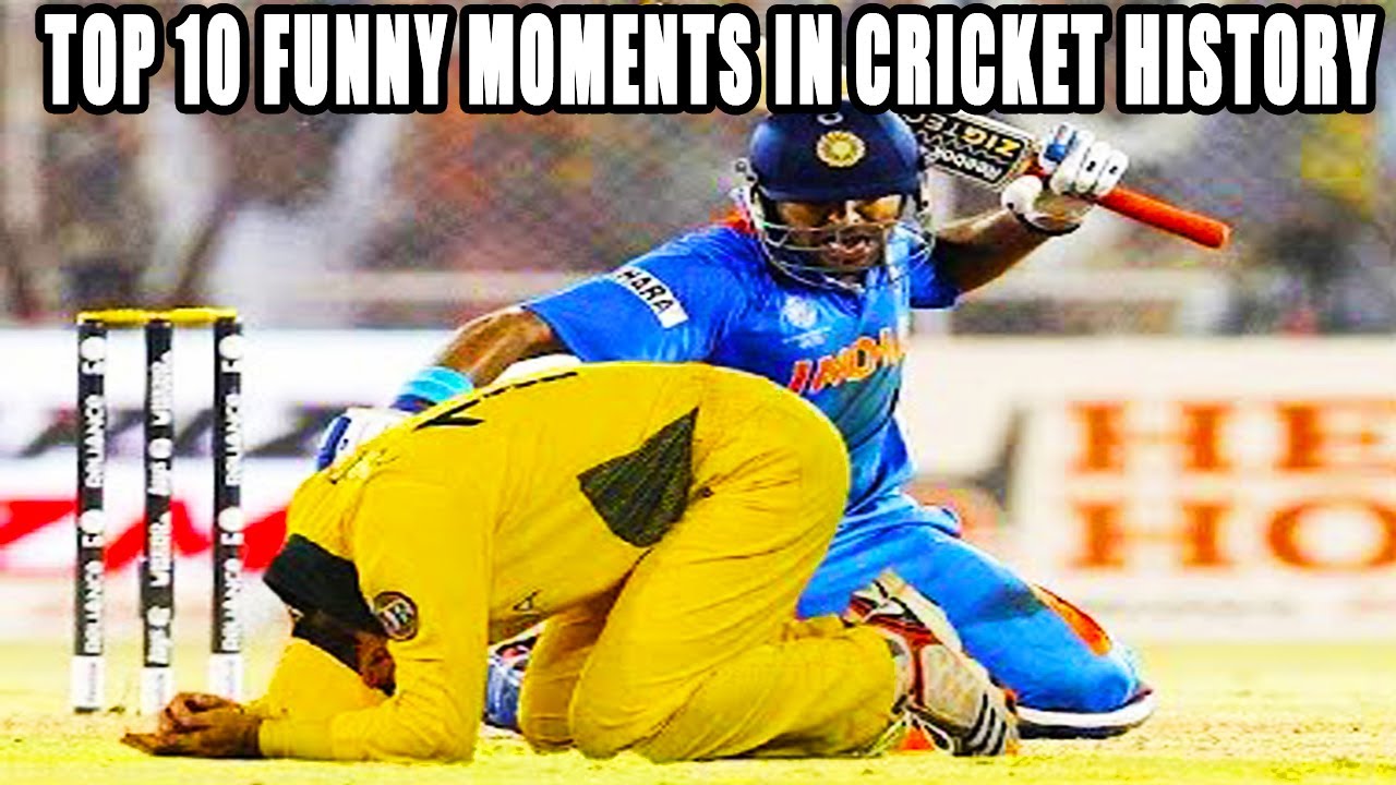 Top 10 Funny Moments in Cricket History | Funniest Cricket Moments ...