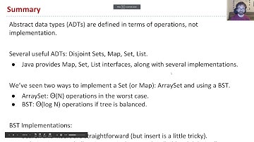 [ADTs, Sets, Maps, BSTs, Video 7] - Sets vs Maps, Summary, Tips for Lab