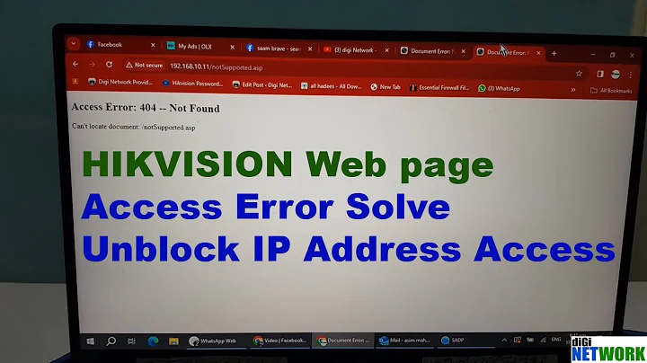 Hikvision Web Access Error