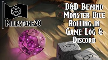 D&D Beyond Monster Dice Rolling in Game Log and Discord