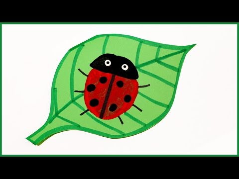 Make a card with a ladybug