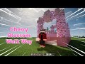 Minecraft CHERRY BLOSSOM Decoration: Walkway Build