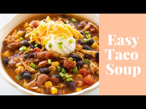 Easy Taco Soup Recipe | Cook With Me