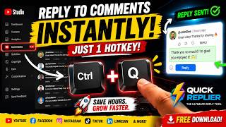 How to Reply YouTube Comments Faster | QuickReplier - The Ultimate FREE Comment Reply Tool screenshot 4