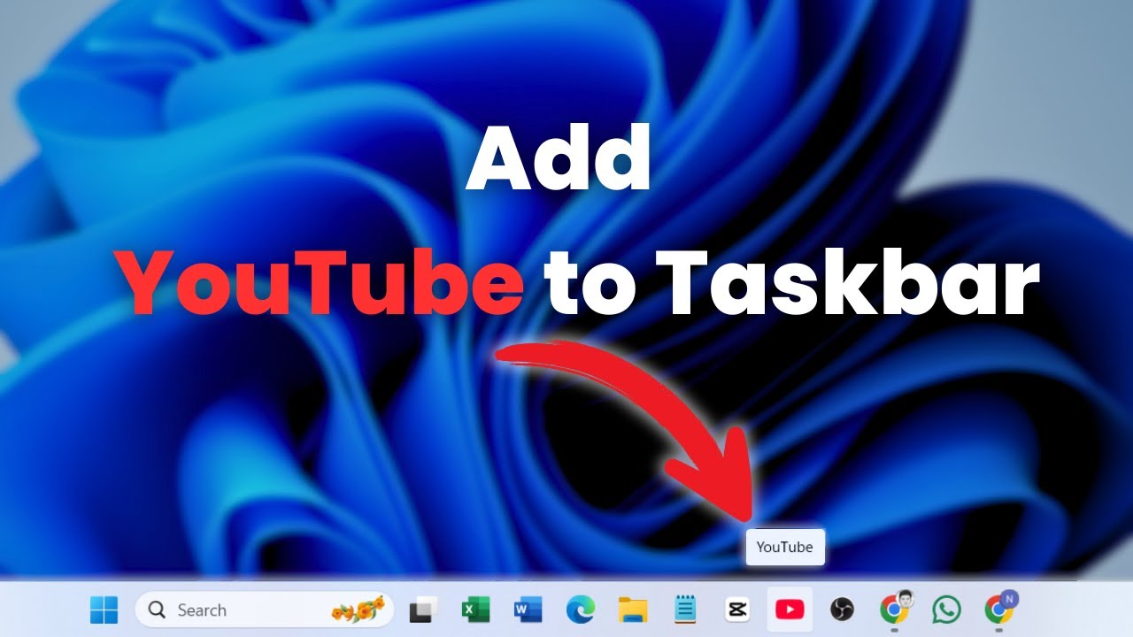 How to Pin YouTube to Taskbar (Quick & Easy Guide!) - YouTube