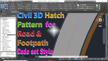 Civil 3D Corridor models hatching by using Code Set Style