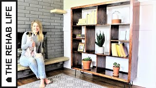 The MidCentury Modern Bookcase  Easy DIY Project