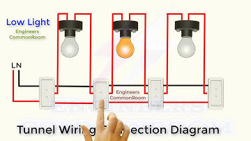 Tunnel Wiring Connection Animation Video | Engineers CommonRoom ।Electrical Circuit Diagram