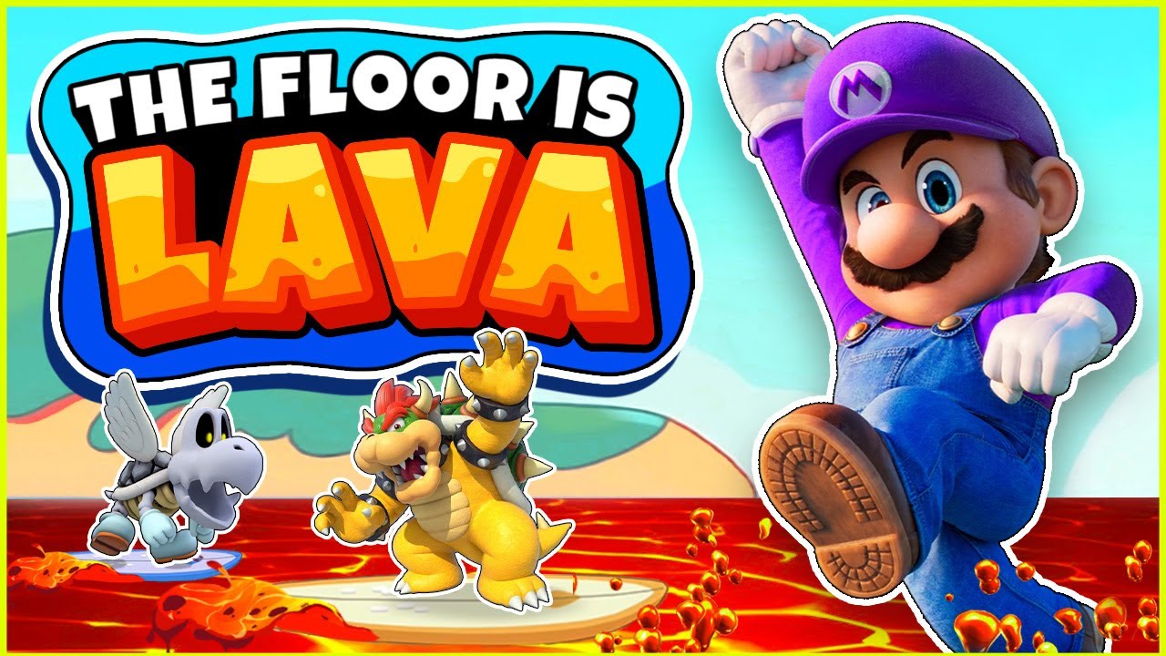Super Mario Run 🔥 The Floor is Lava 🔥 Winter Brain Break Chase 🔥 Just ...