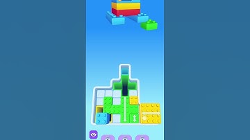 Block Out 3D Level 3 (1-2) #satisfying #puzzle #games #asmr