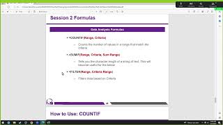 Excel Session 2: Charts/Data Visualization