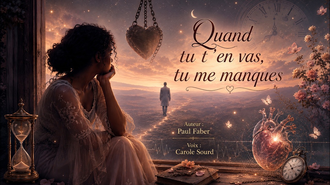 Paul Faber I Poète I "Quand tu t'en vas, tu me manques I Voix off Carole Sourd
