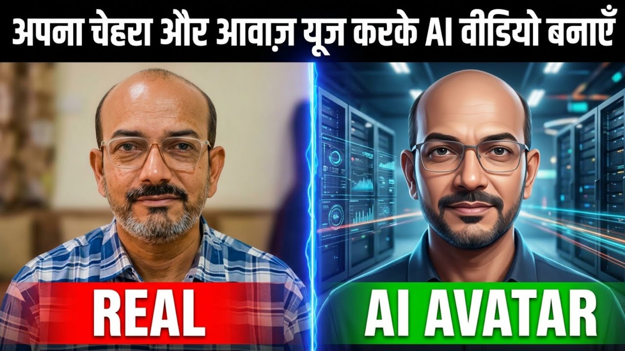अपना चेहरा और आवाज़ यूज़ करके AI वीडियो बनाएँ ✅