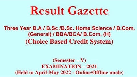 Jammu University 5th Semester Result Out 🔥
