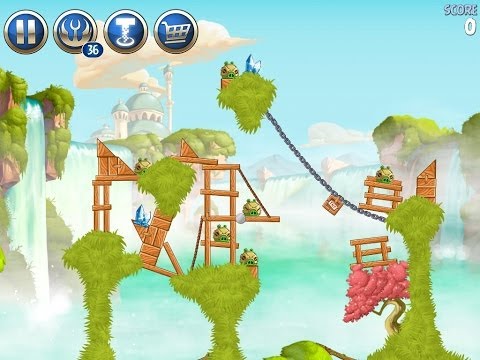 Angry Birds Star Wars 2 Bonus Level B1-S4 Naboo Invasion 3 star Walkthrough