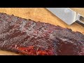 Smoked ribs on the offset one rack I had to spit out