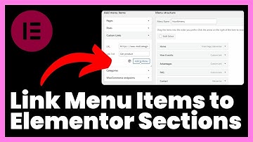 How to Link WordPress Menu Items to Elementor Sections (Elementor Menu Anchor)