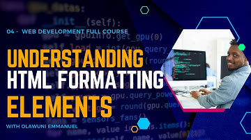 04 HTML Formatting Elements