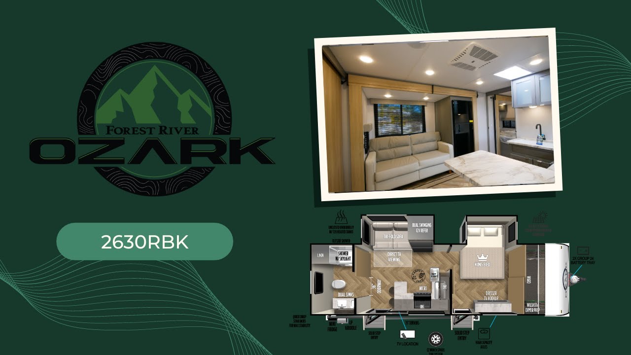 Tour the ALL-NEW 2023 Ozark 2630RBK Travel Trailer by Forest River