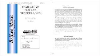 Come All Ye Fair and Tender Ladies (BL1005) by Dan Davison