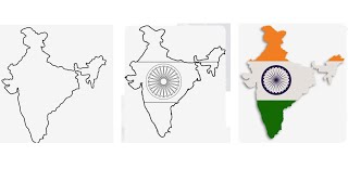 How to draw India Map /India Map Drawing/ India Map Drawing easy trick