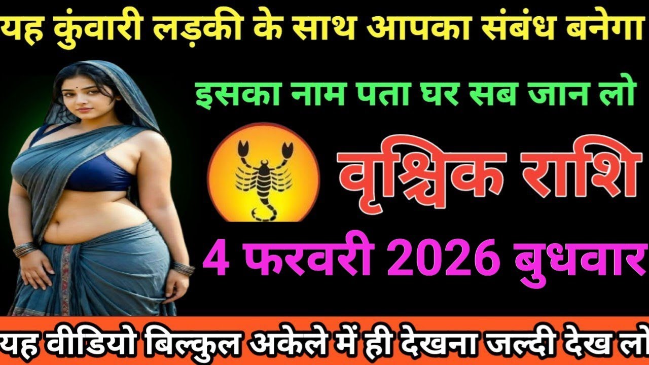 #वृश्चिक  राशि वालों या कुंवारी लड़की के साथ आपका संबंध बनेगा इसका नाम पता घर सब जान लो#