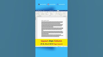 Lỗi chia cột văn bản trong Word - Tự học Word - thanhviet0101 #shorts