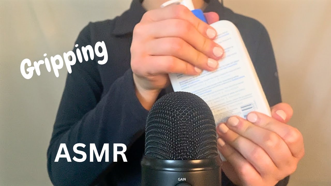 ASMR Hard & Soft Gripping Sounds for Sleep 💙 (leather, metal, book, no ...